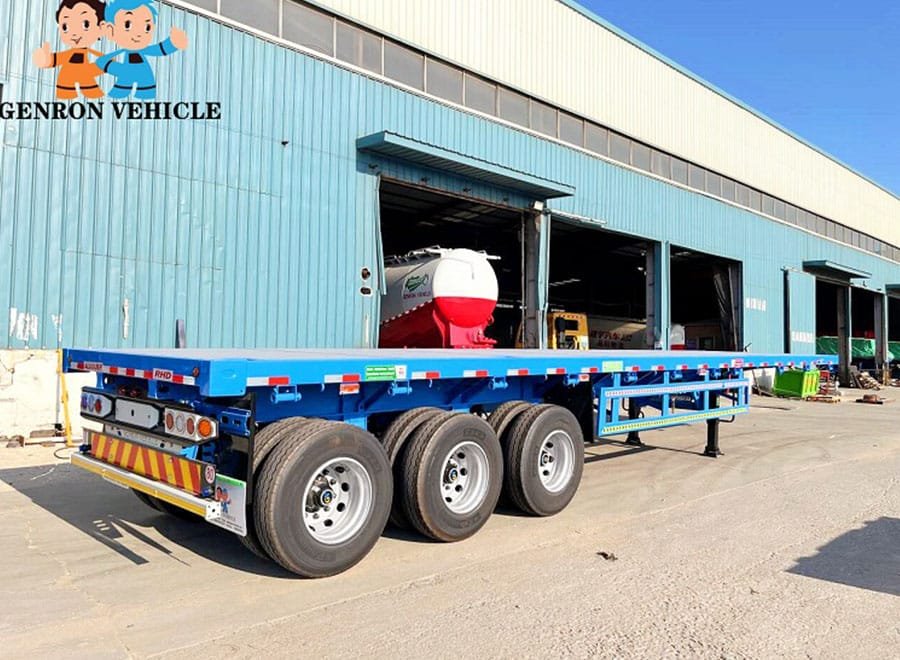 long-haul heavy-duty flatbed trailer