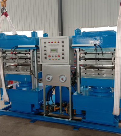 Duplex plate vulcanizing press