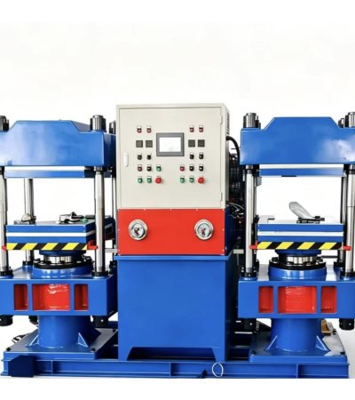 Duplex plate vulcanizing press