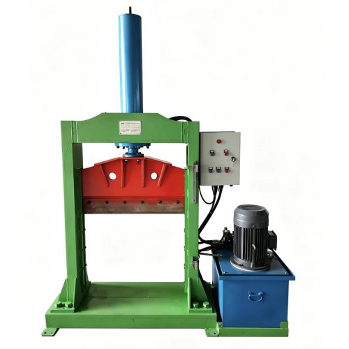 Rubber bale cutter
