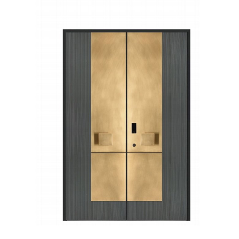 Double swing entrance door