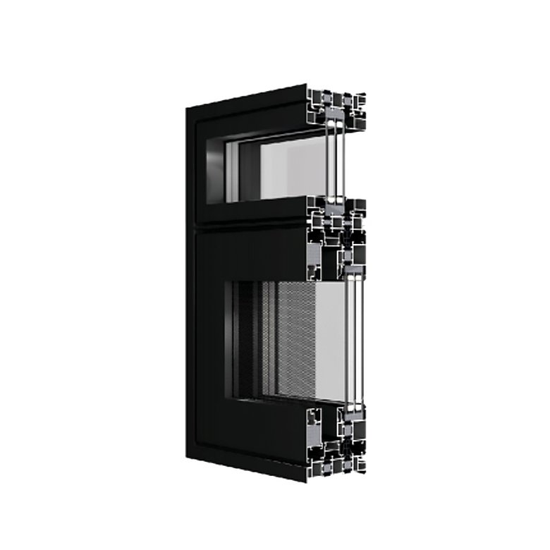 PQ120 Series Outward-Opening Mesh Screen Integrated Window