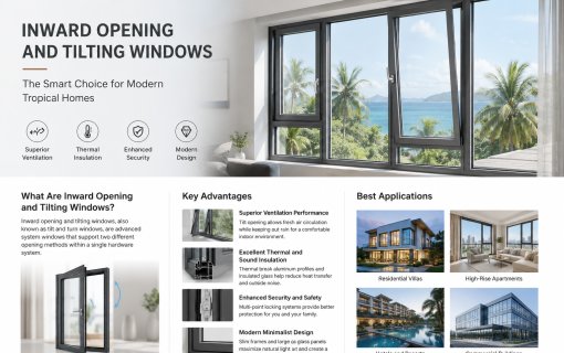 Inward Opening and Tilting Windows: The Smart Choice for Modern Tropical Homes