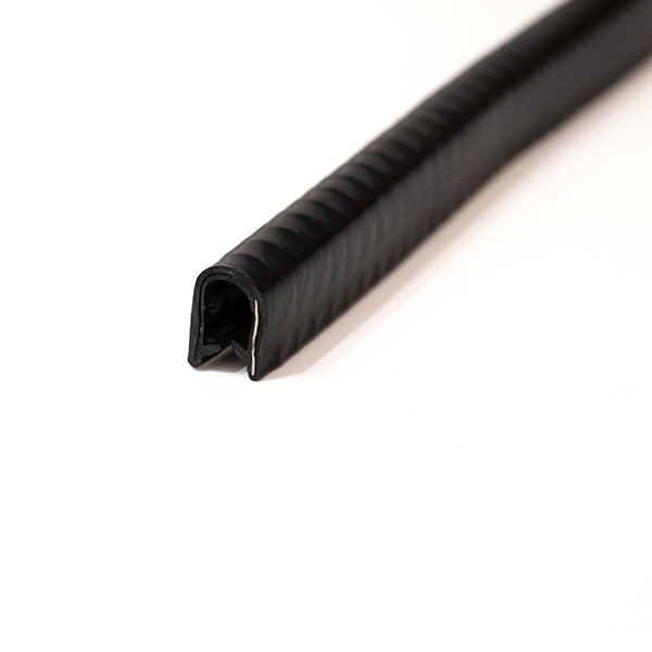 Corrosion-Resistant EPDM/PVC Edge Protection Profile with SS316 Core – Push-On Edge Guard for Automotive, Marine & Industrial Use
