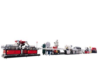 High speed internal flat dripper irrigation pipe production line
