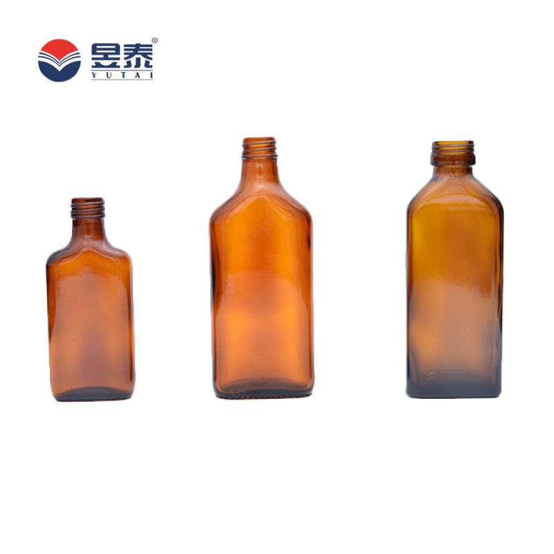 Flat Glass Bottle