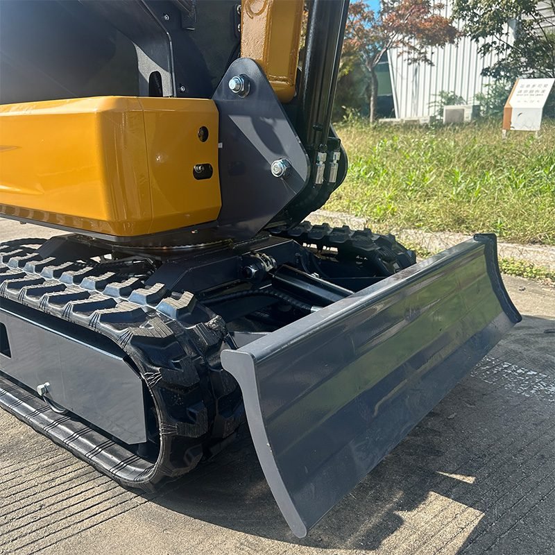 mini excavator with bucket