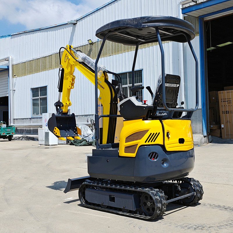 hydraulic mini excavator operation