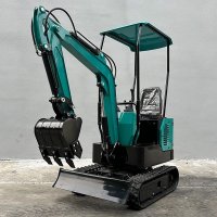 small excavator greenhouse work