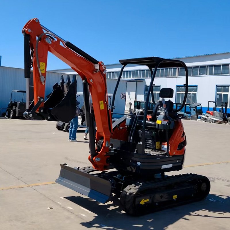 rubber track mini excavator