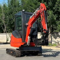 mini excavator trench digging