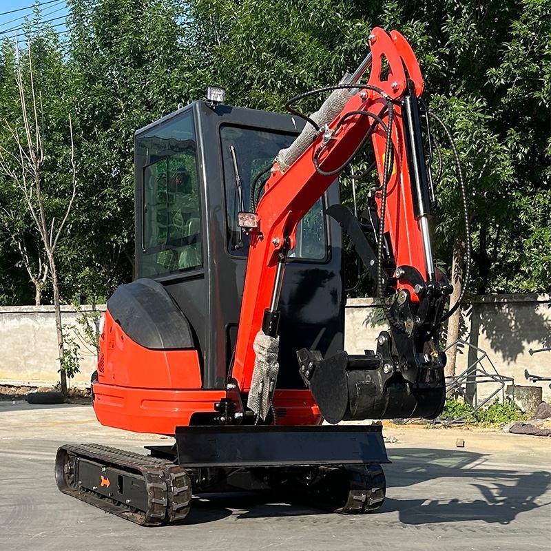 mini excavator trench digging