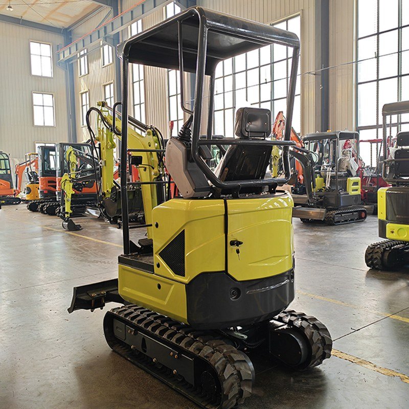 compact excavator narrow space operation