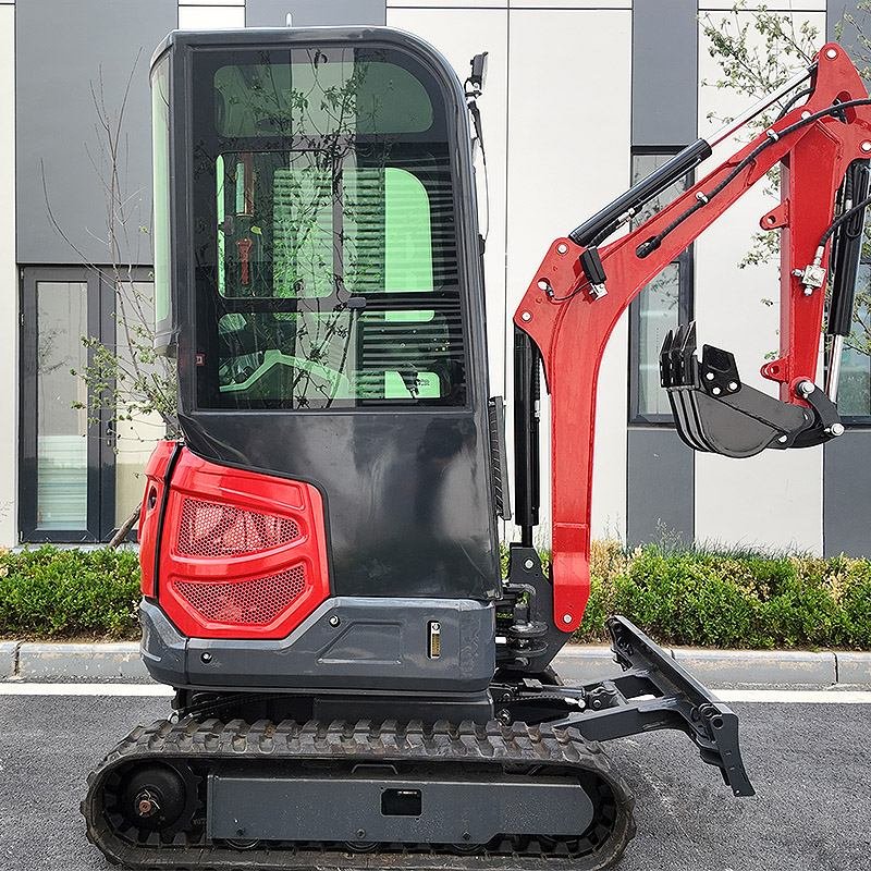 small excavator narrow space operation