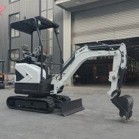 crawler mini excavator working site