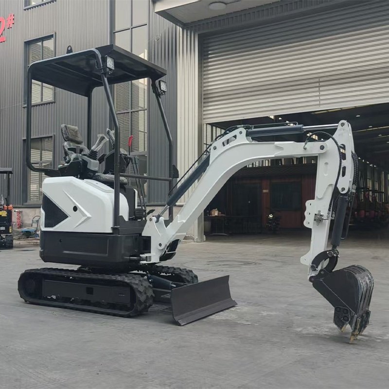 crawler mini excavator working site