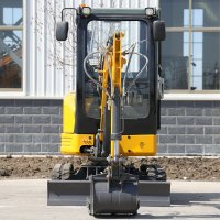 crawler mini excavator construction work