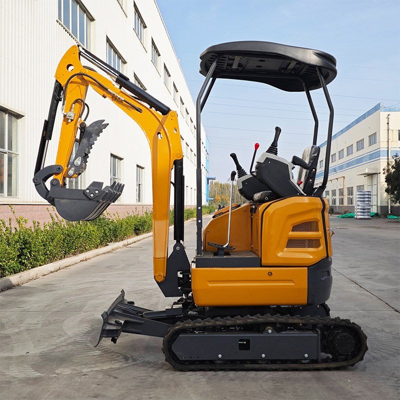 compact crawler excavator narrow space
