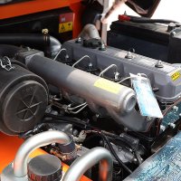 steering system forklift detail