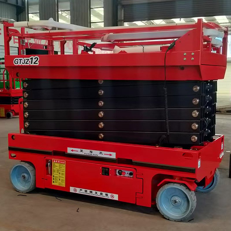 Hydraulic scissor lift structure