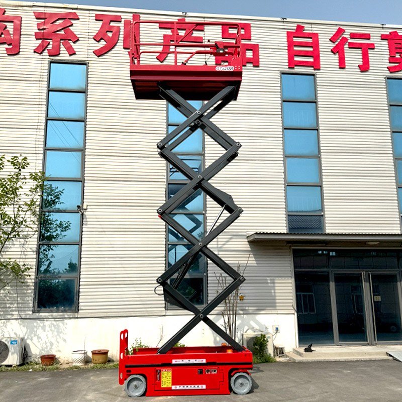 Scissor lift hydraulic lifting mechanism