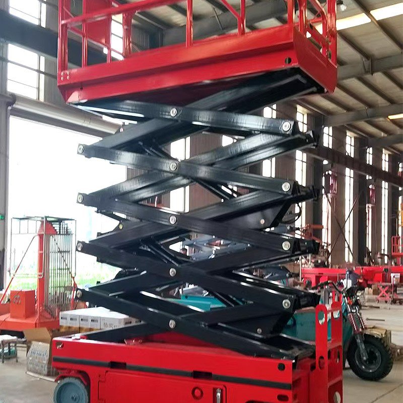 10m scissor lift raised platform