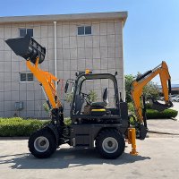 compact diesel loader excavator