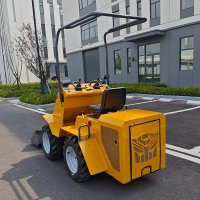 comfortable seat inside skid loader