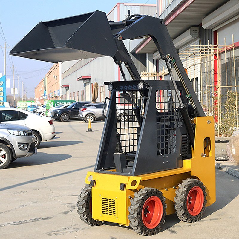 Enclosed cab interior of loader