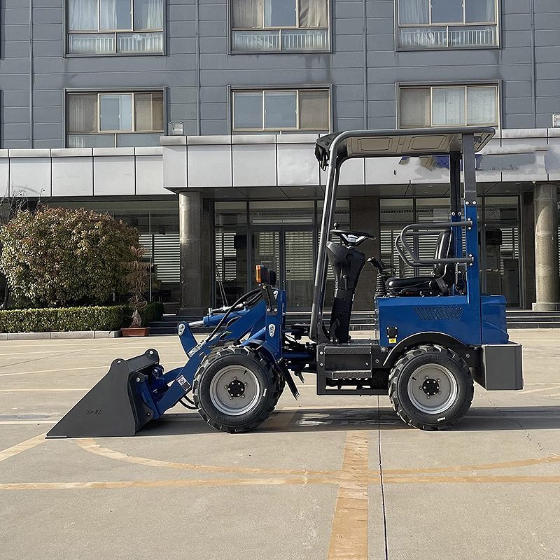 small electric loader working site