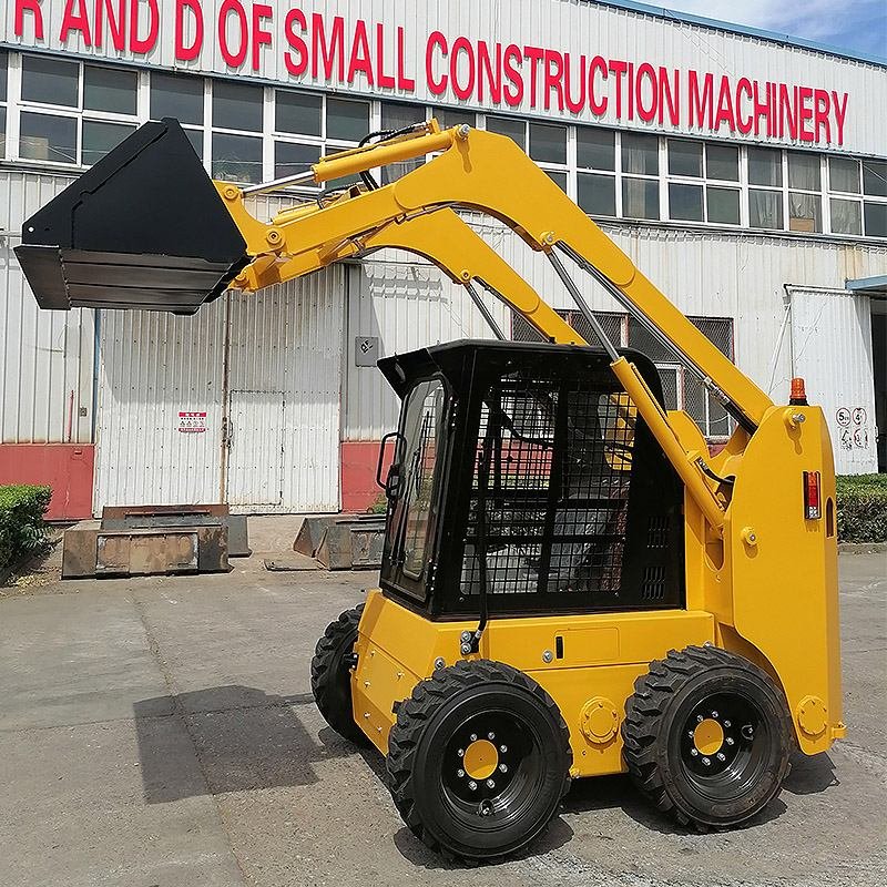 skid steer loader cab interior view
