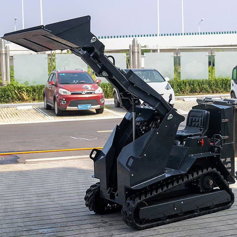 diesel skid steer loader front view