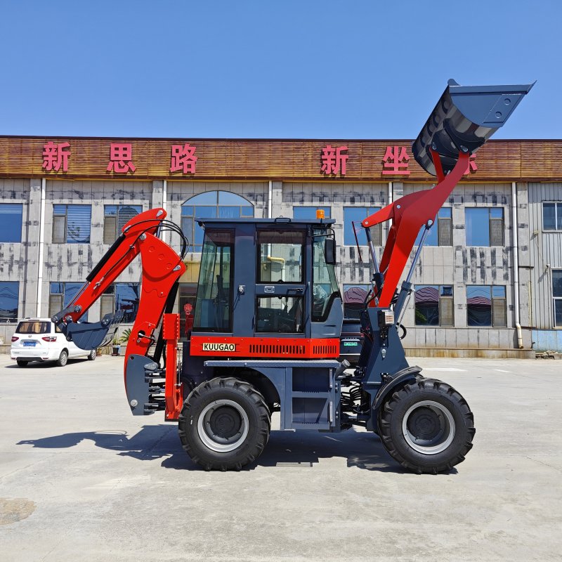 backhoe loader for construction