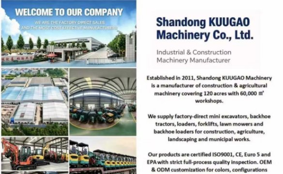 How do Kuugao backhoe loaders help small-scale construction projects cut labor costs by 40%?