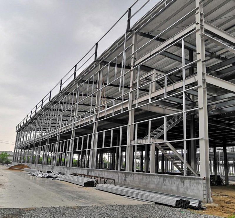 Usine à plusieurs étages et bâtiments à structure métallique de grande hauteur pour atelier industriel