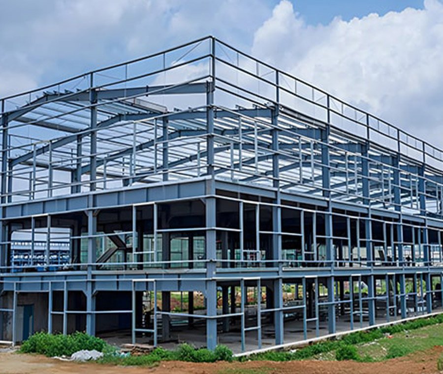 Bâtiments préfabriqués modulaires en acier sur mesure, à plusieurs étages, pour bureaux commerciaux ou usage industriel