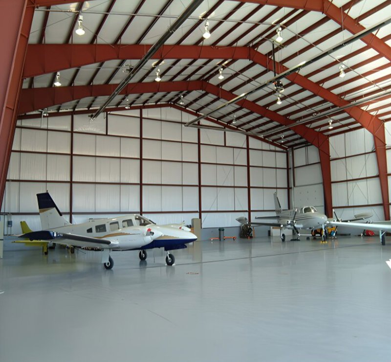 Hangar à structure métallique, hangar à portique métallique