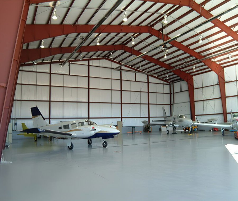 Hangar à structure métallique, hangar à portique métallique