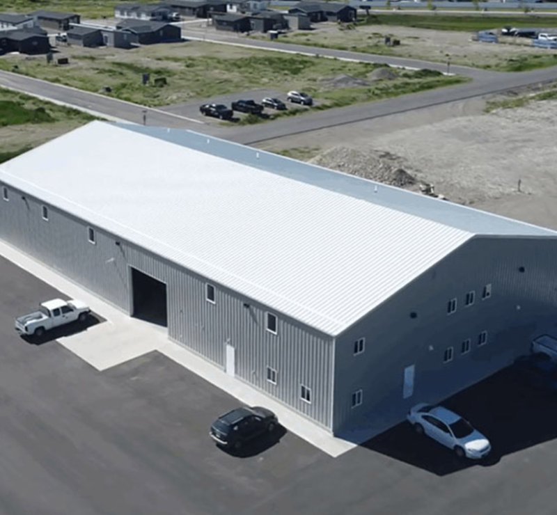 Entrepôt temporaire portable en acier, bâtiment de stockage préfabriqué