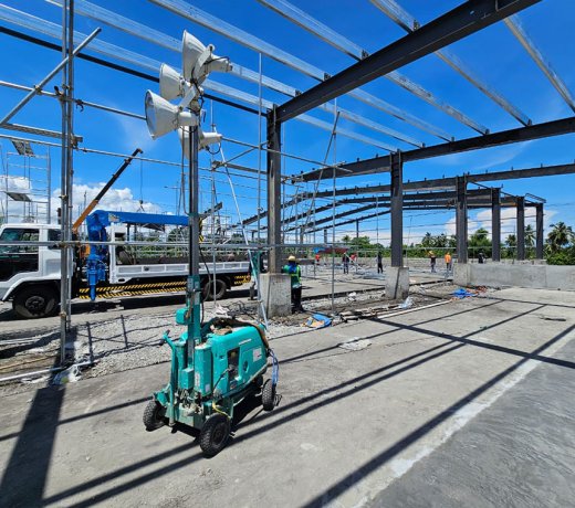 Construction d'abattoirs à structure métallique aux Philippines