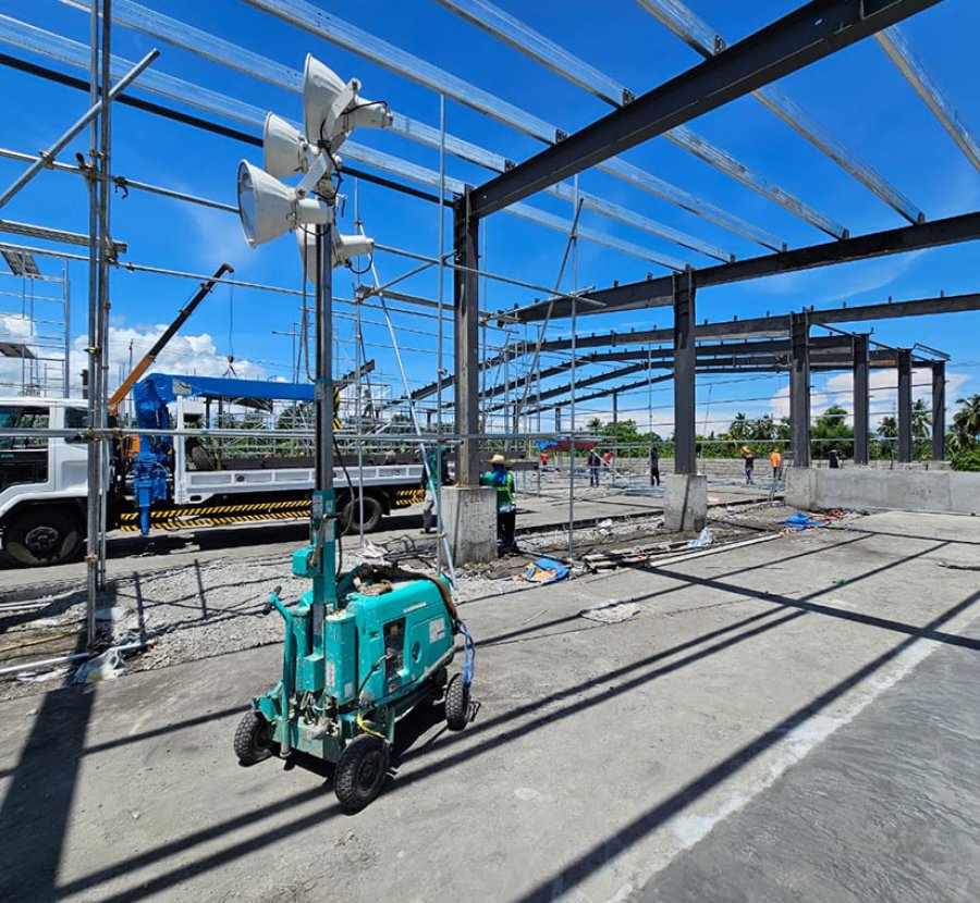 Construction d'abattoirs à structure métallique aux Philippines