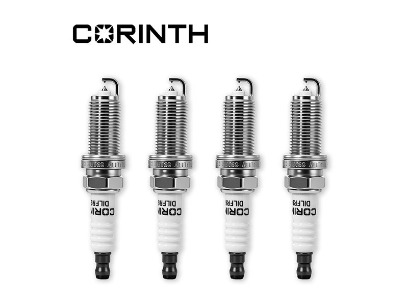 Double iridium spark plug