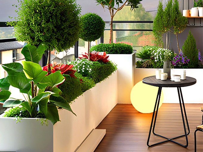 Stainless Steel Flower Planter