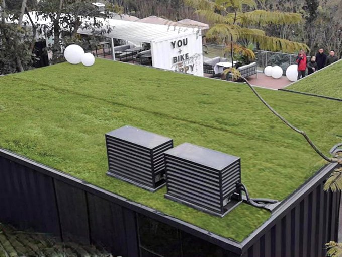 Corporate rooftop greening