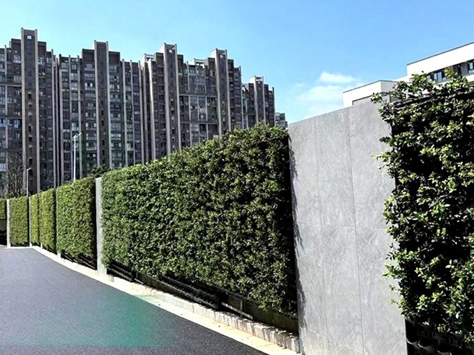 Slope protection plant wall