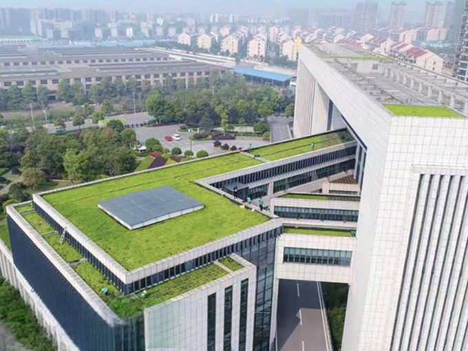Green rooftops of municipal units