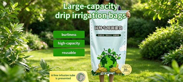 Large capacity drip irrigation bag