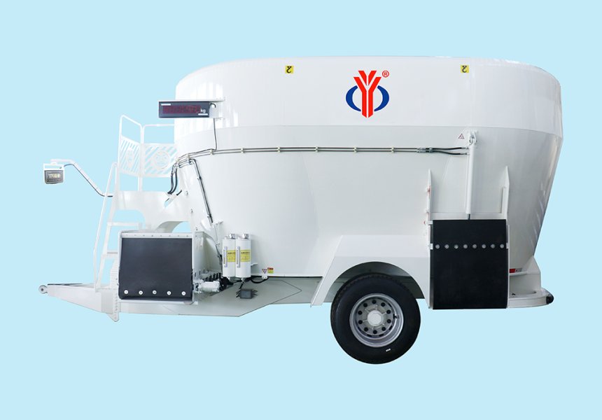 tmr feeding system with electronic weighing