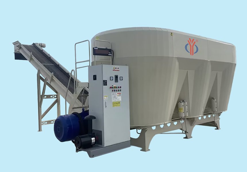 fixed tmr mixer for large scale farms