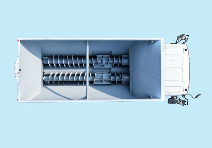 8m³ Sand-Throwing Spreader with conveyor auger